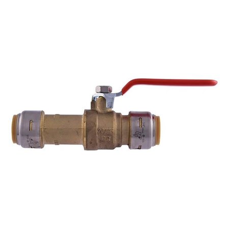 SHARKBITE 3/4 in. Brass Push Fit Slip Ball Valve Full Port UR24736